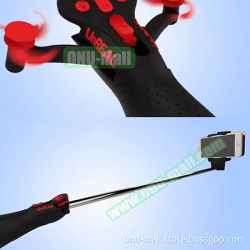 In Stock Automated Unreal Selfie Stick Bluetooth with Fan and Light